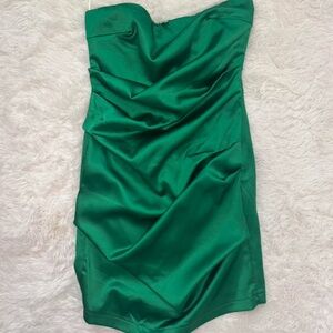 Hello Molly Green Strapless Sheath Dress for Cocktail